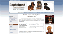 Desktop Screenshot of dachshund-owner-guide.com